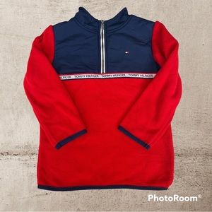 Like New Tommy Hilfiger Boys 3/4 Zip Pullover Fleece Size 4T